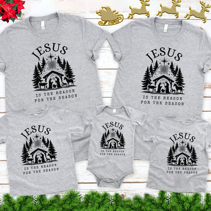 Jesus Is The Reason Christmas Family Matching Shirts