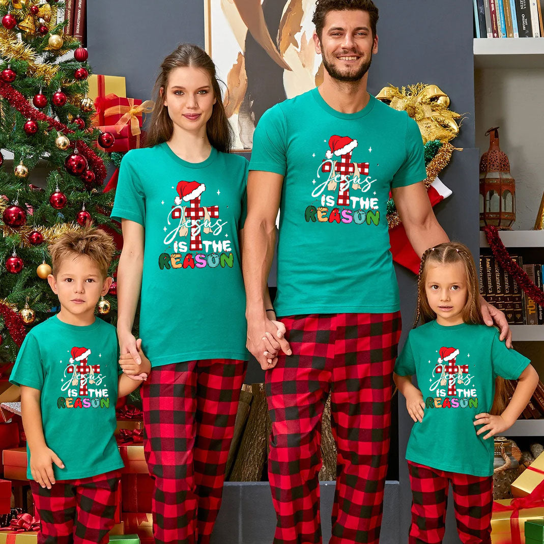 Personalized Jesus Is The Reason Christmas Family Matching Shirts