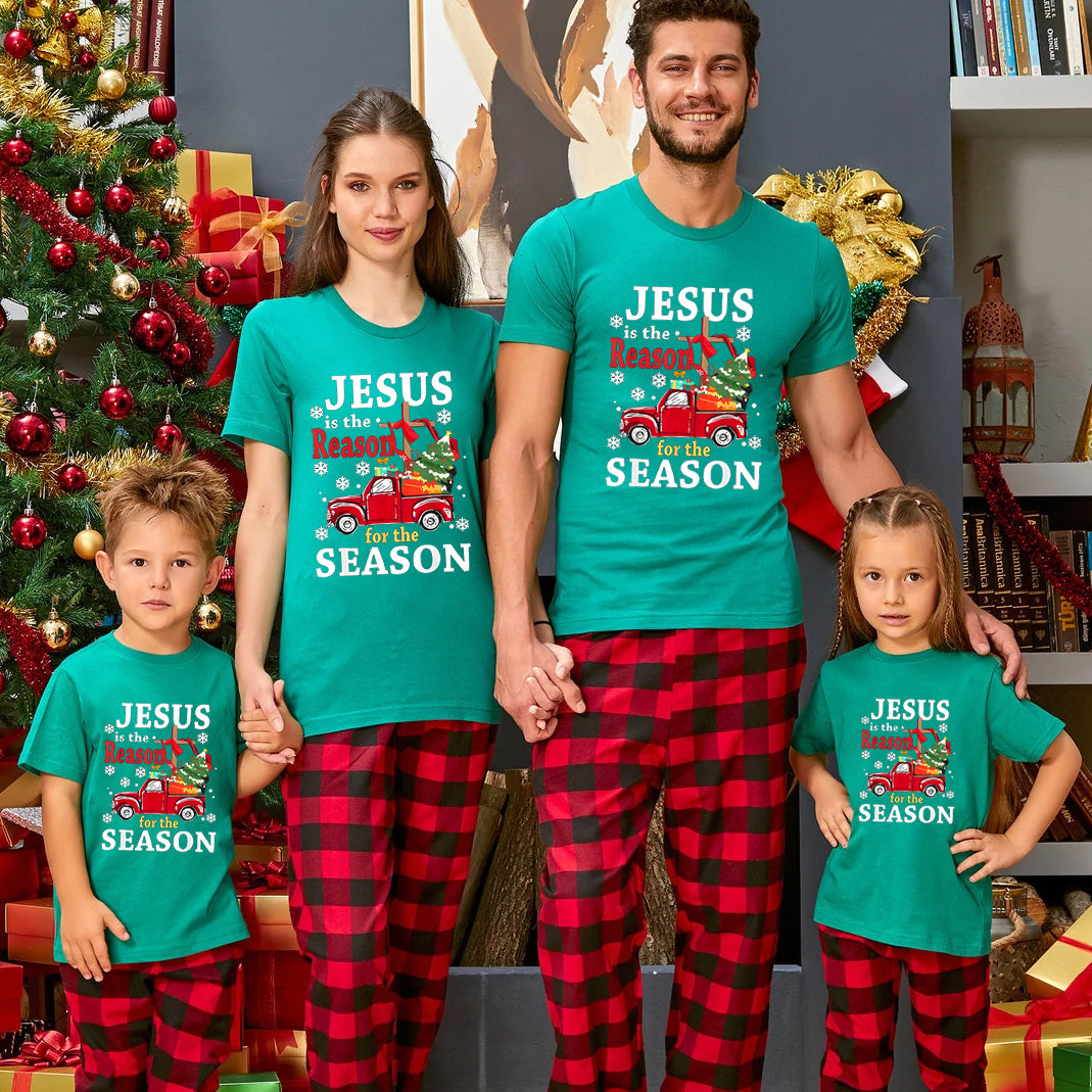 Jesus Is The Reason For Seanson Christmas Family Matching Shirts