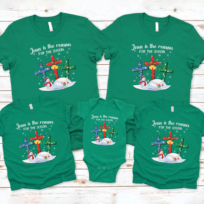 Jesus Is The Reason For The Season Christmas Family Matching Shirts