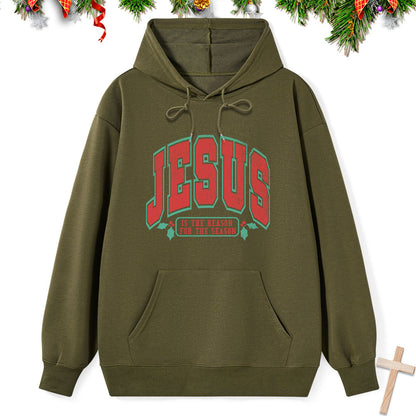 Jesus Is The Season For The Reason Classic Christian Christmas Hoodie