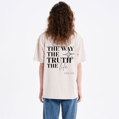 Jesus Is The Way Christian Washed T-Shirt