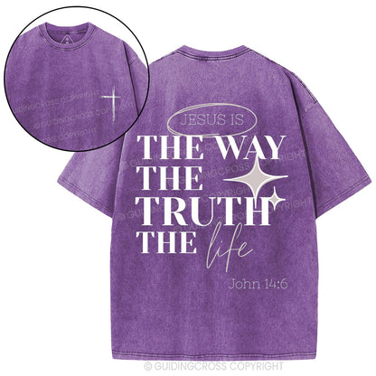 Jesus Is The Way Christian Washed T-Shirt