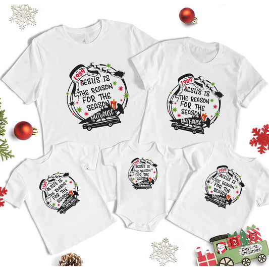 Jesus Is the Reason for the Season  Christmas Family Matching Shirts