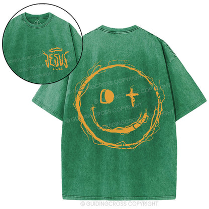 Jesus Lives Christian Washed T-Shirt