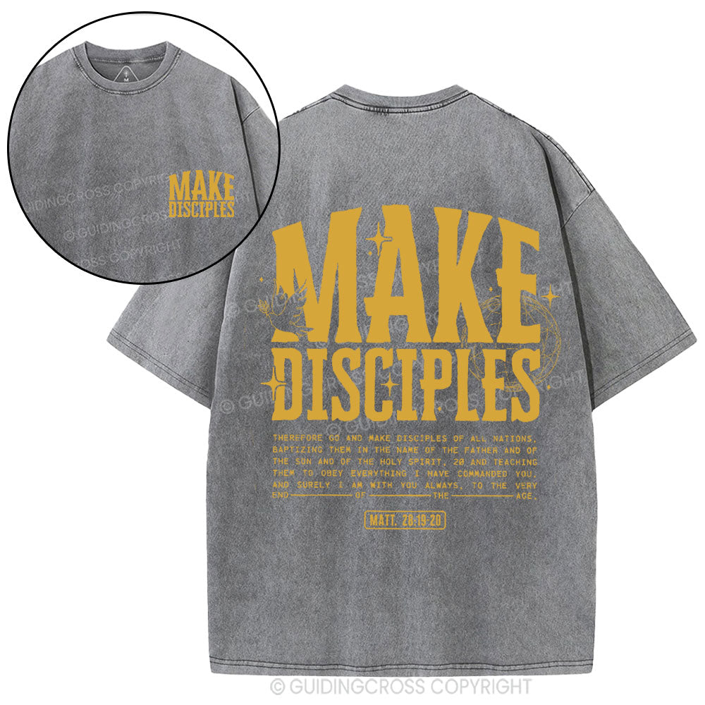 Make Disciples Christian Washed T-Shirt