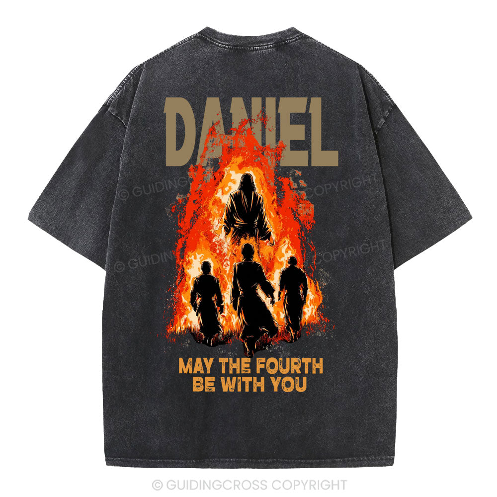 May The Fourth Be With You Christian Washed T-Shirt