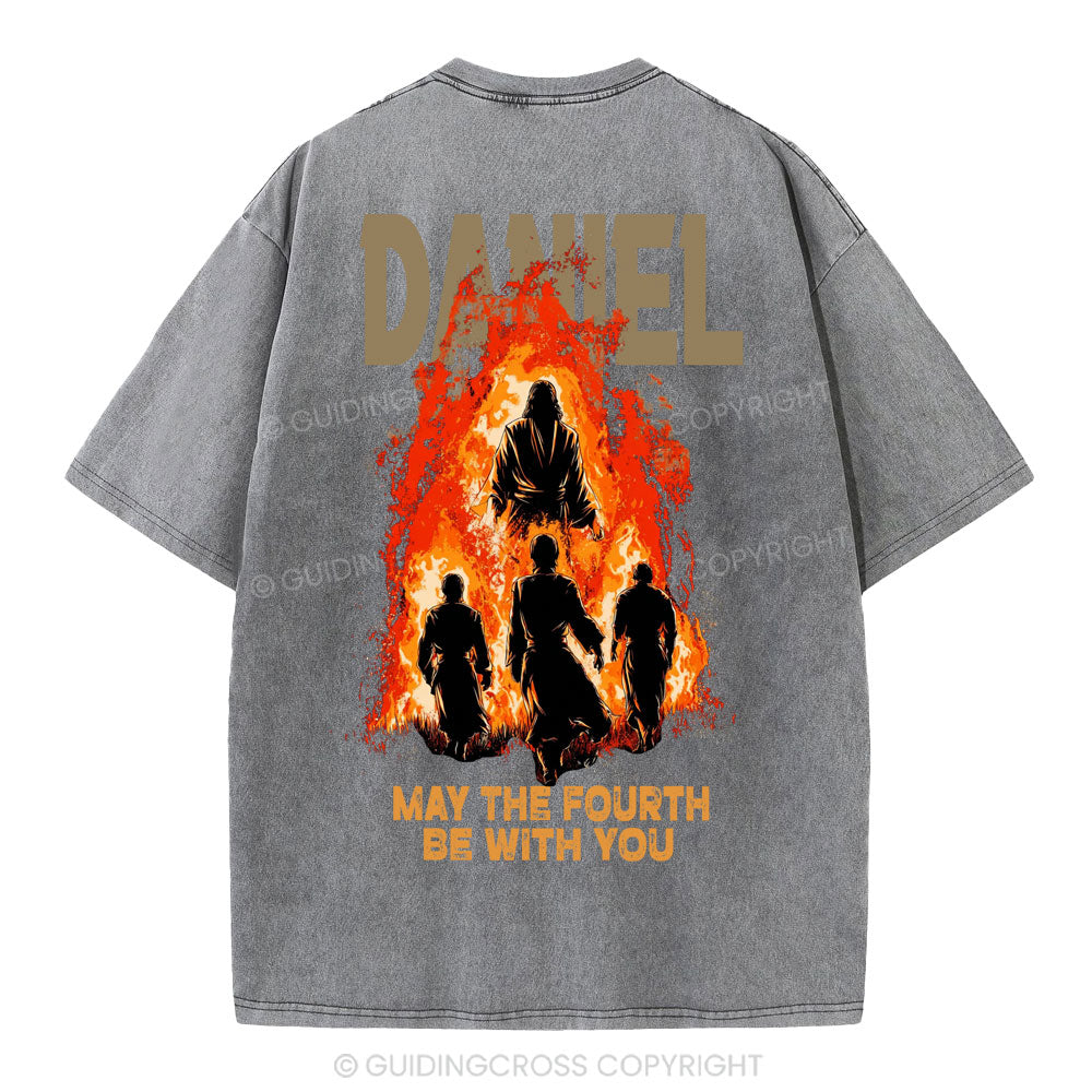 May The Fourth Be With You Christian Washed T-Shirt