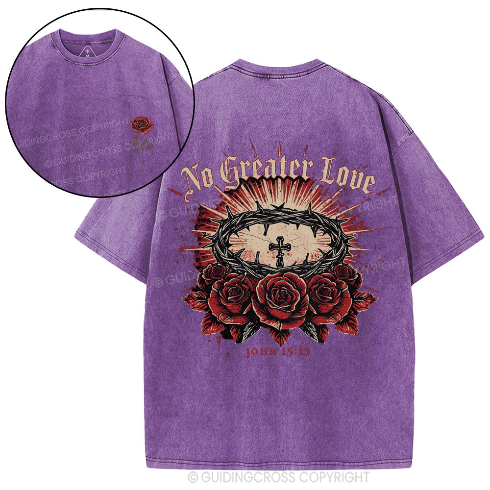 No Greater Love Christian Washed T-Shirt