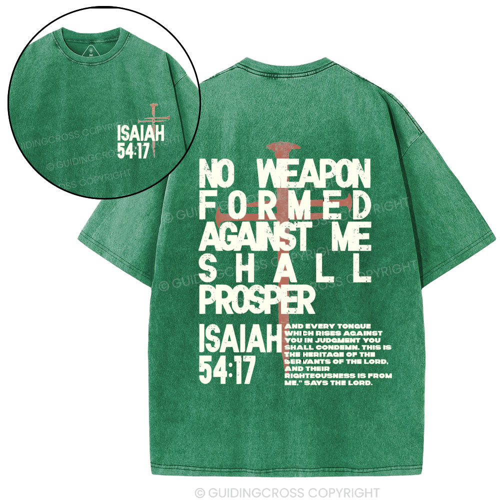 No Weapon Christian Washed T-Shirt