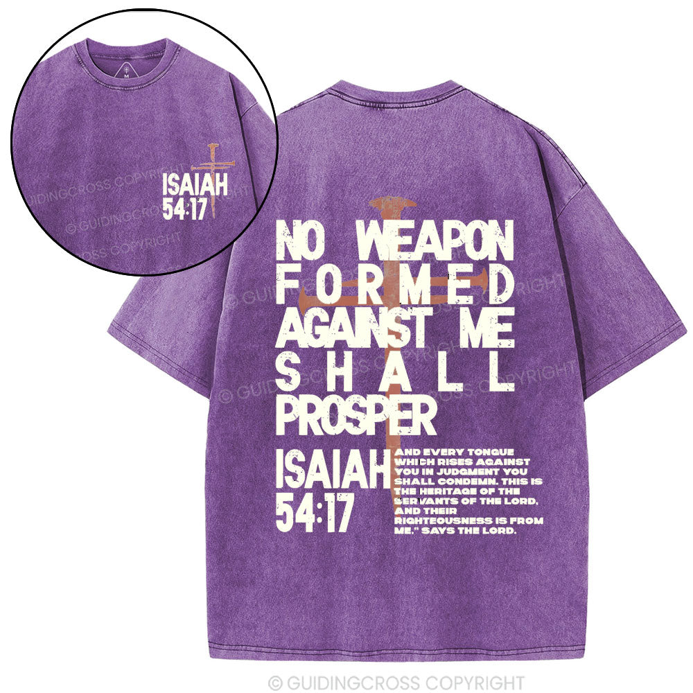 No Weapon Christian Washed T-Shirt
