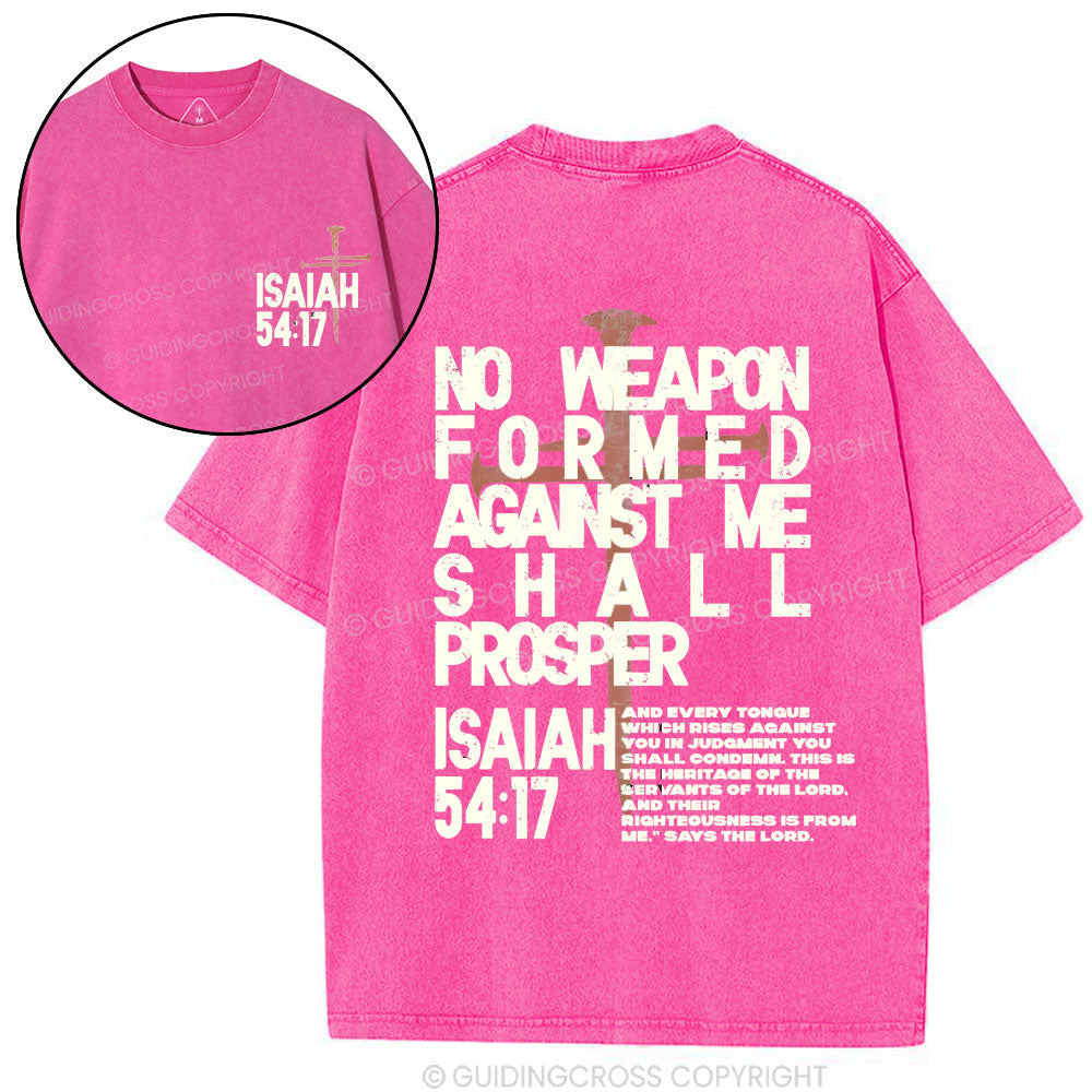 No Weapon Christian Washed T-Shirt