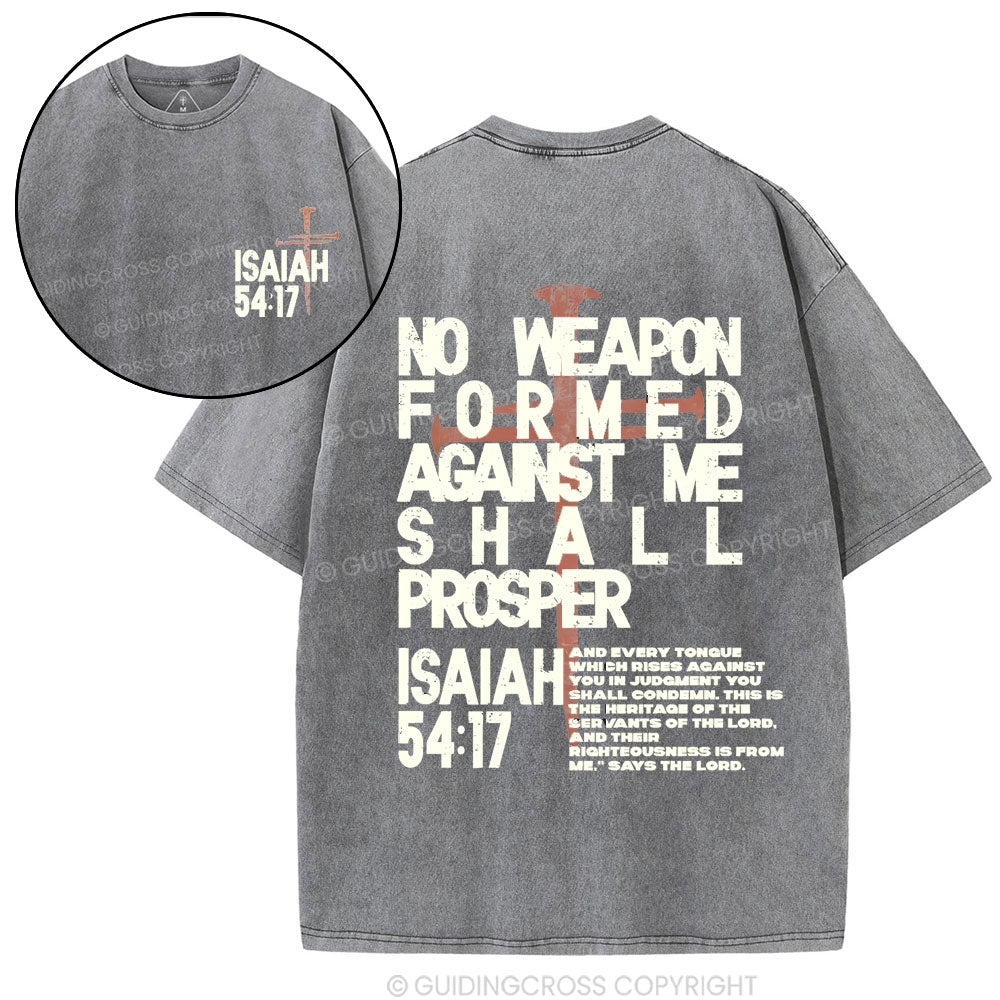 No Weapon Christian Washed T-Shirt