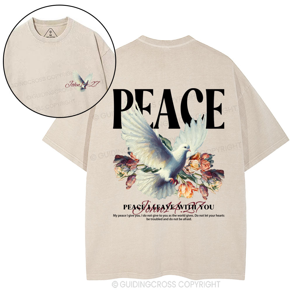 Peace Christian washed T-Shirt