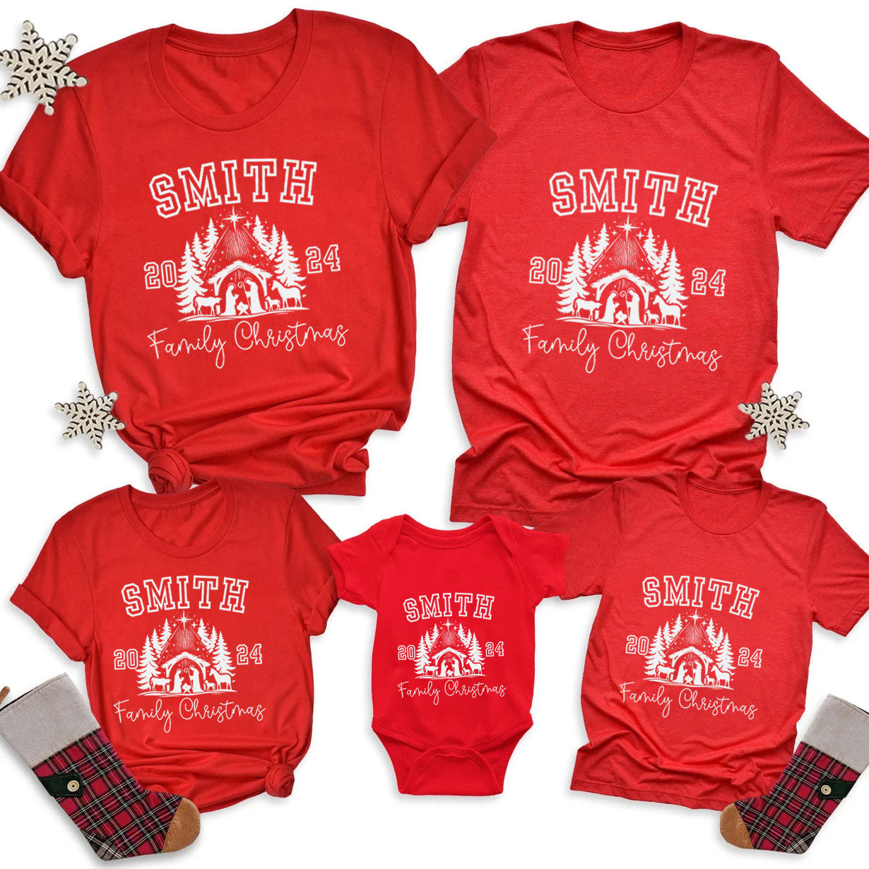 Personalized Christmas Family Matching Shirts