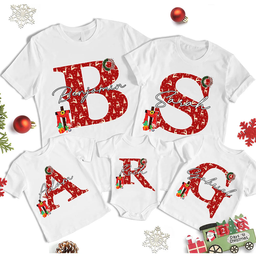 Personalized Christian Christmas Family Matching Shirts
