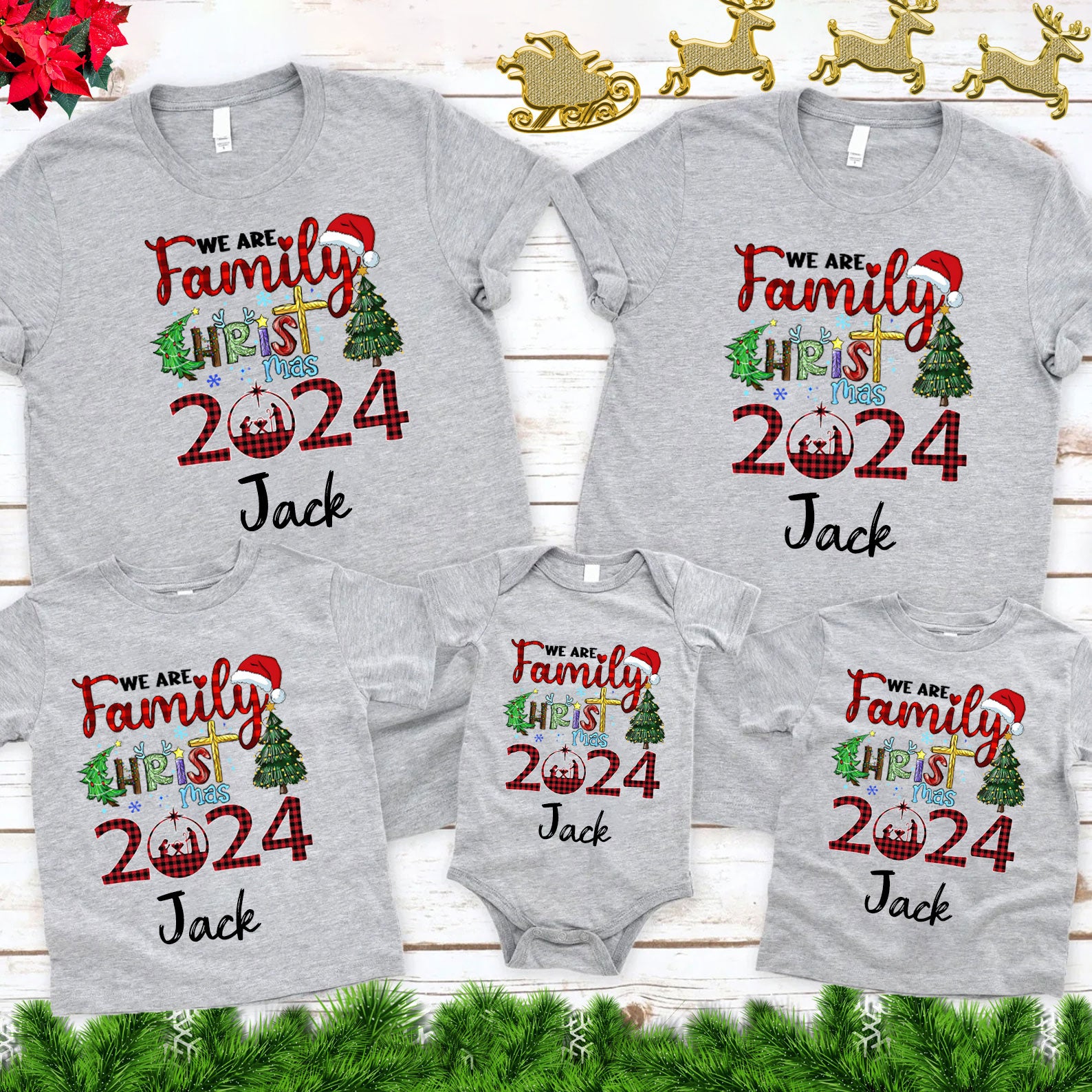 Personalized Christmas Family Matching Shirts