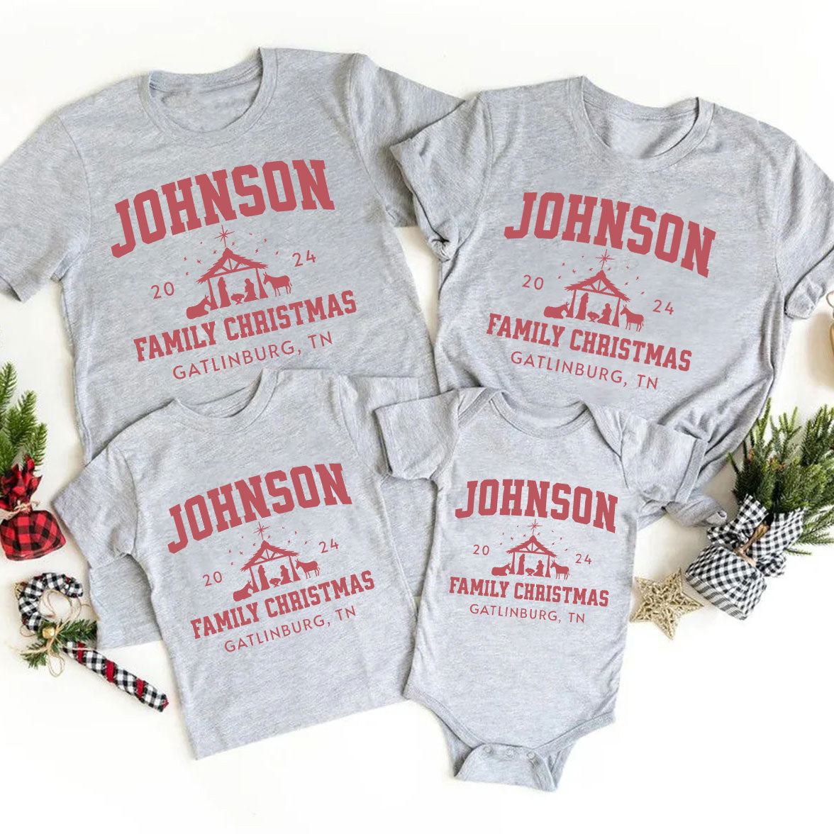 Personalized Christmas Family Matching Shirts