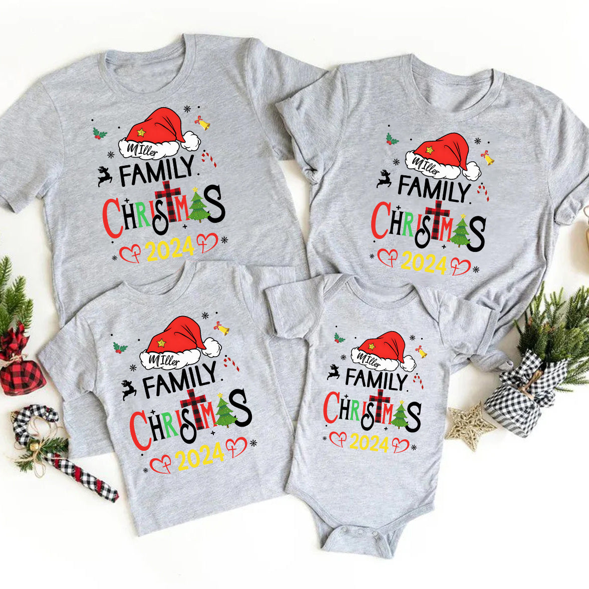 Personalized Family Christmas Matching Shirts