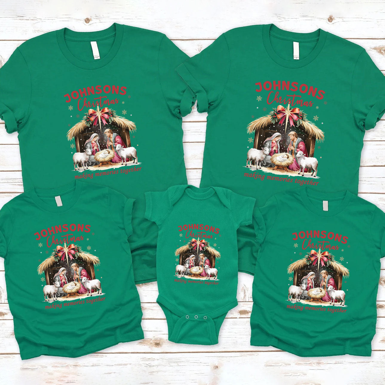 Personalized Making Memories Together Family Matching Shirts