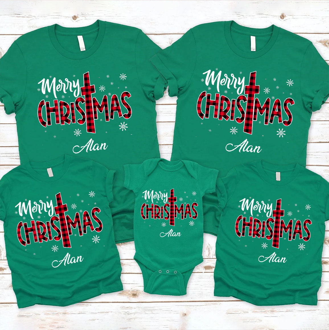 Personalized Merry Christmas Family Matching Shirts
