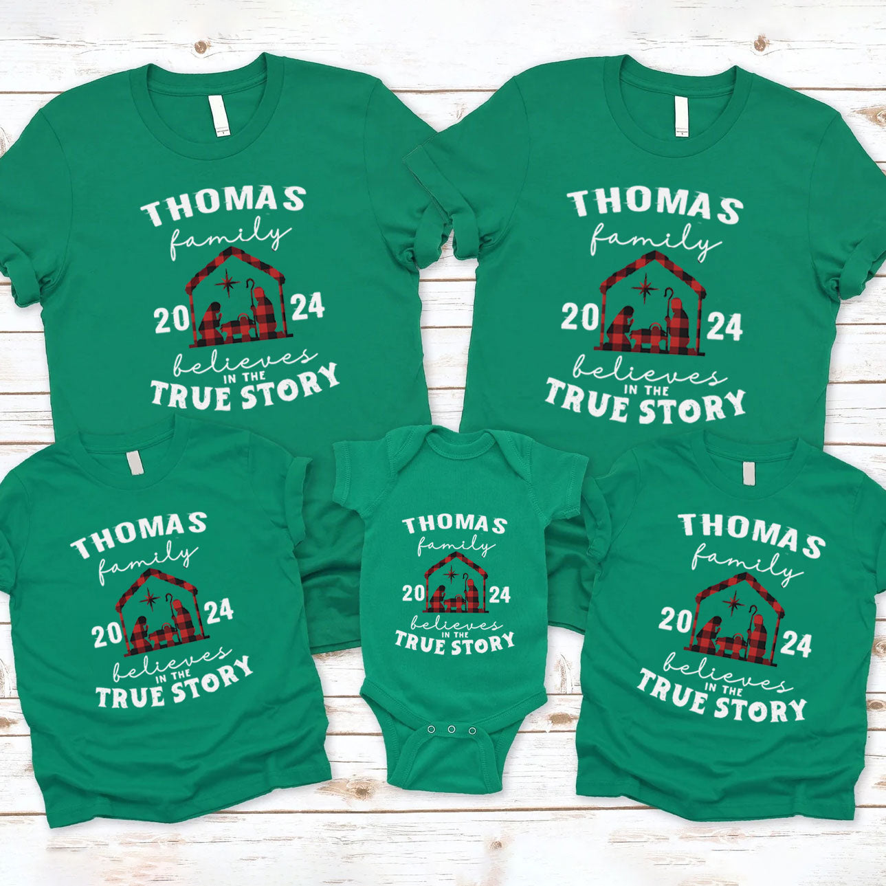 Personalized True Story Christmas Family Matching Shirts