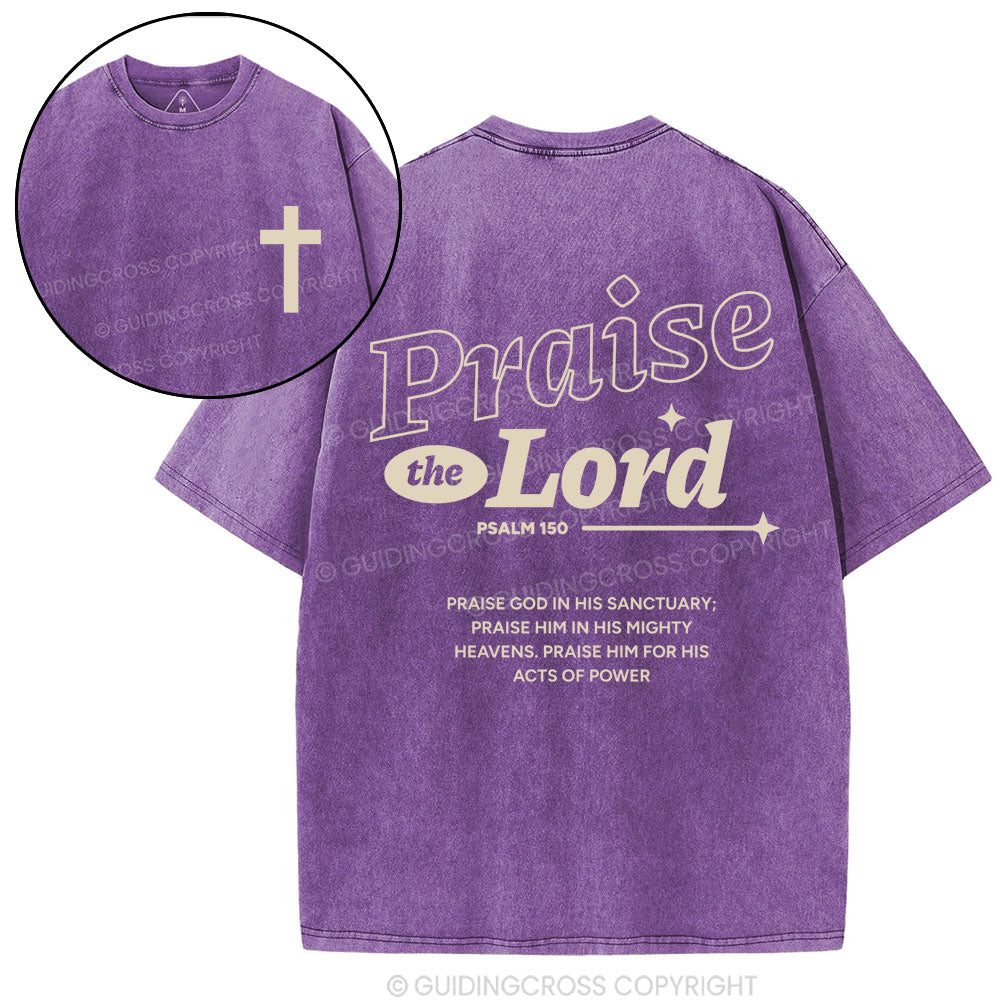 Praise The Lord Christian Washed T-Shirt
