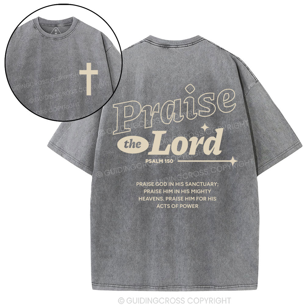 Praise The Lord Christian Washed T-Shirt