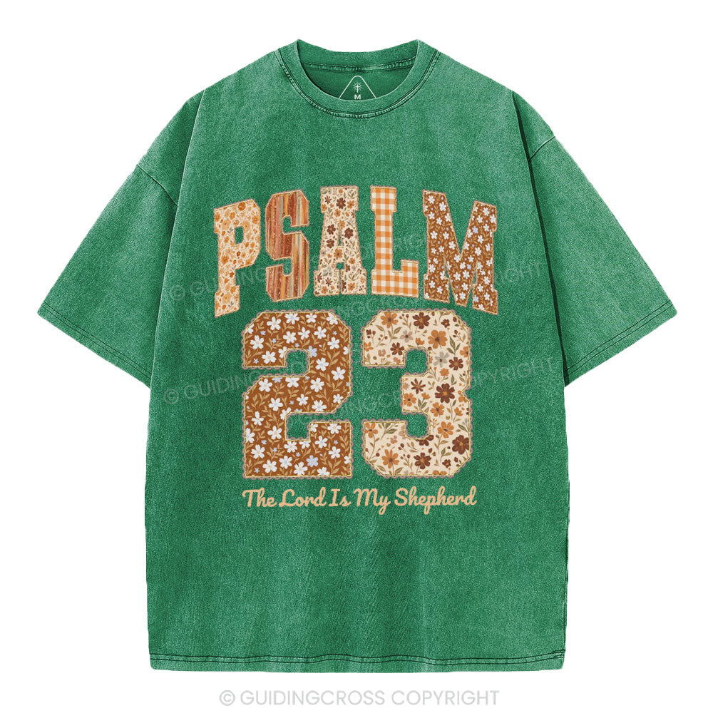 Psalm 23 Christian Washed T-Shirt