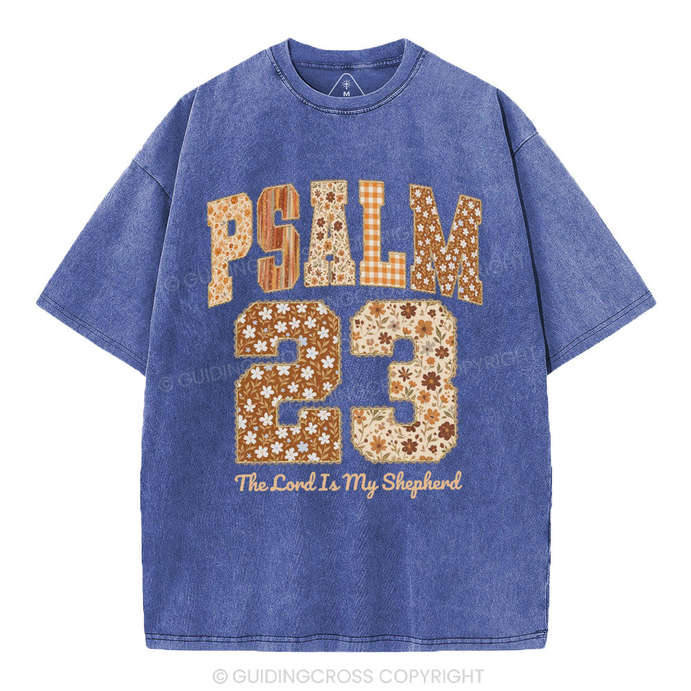 Psalm 23 Christian Washed T-Shirt