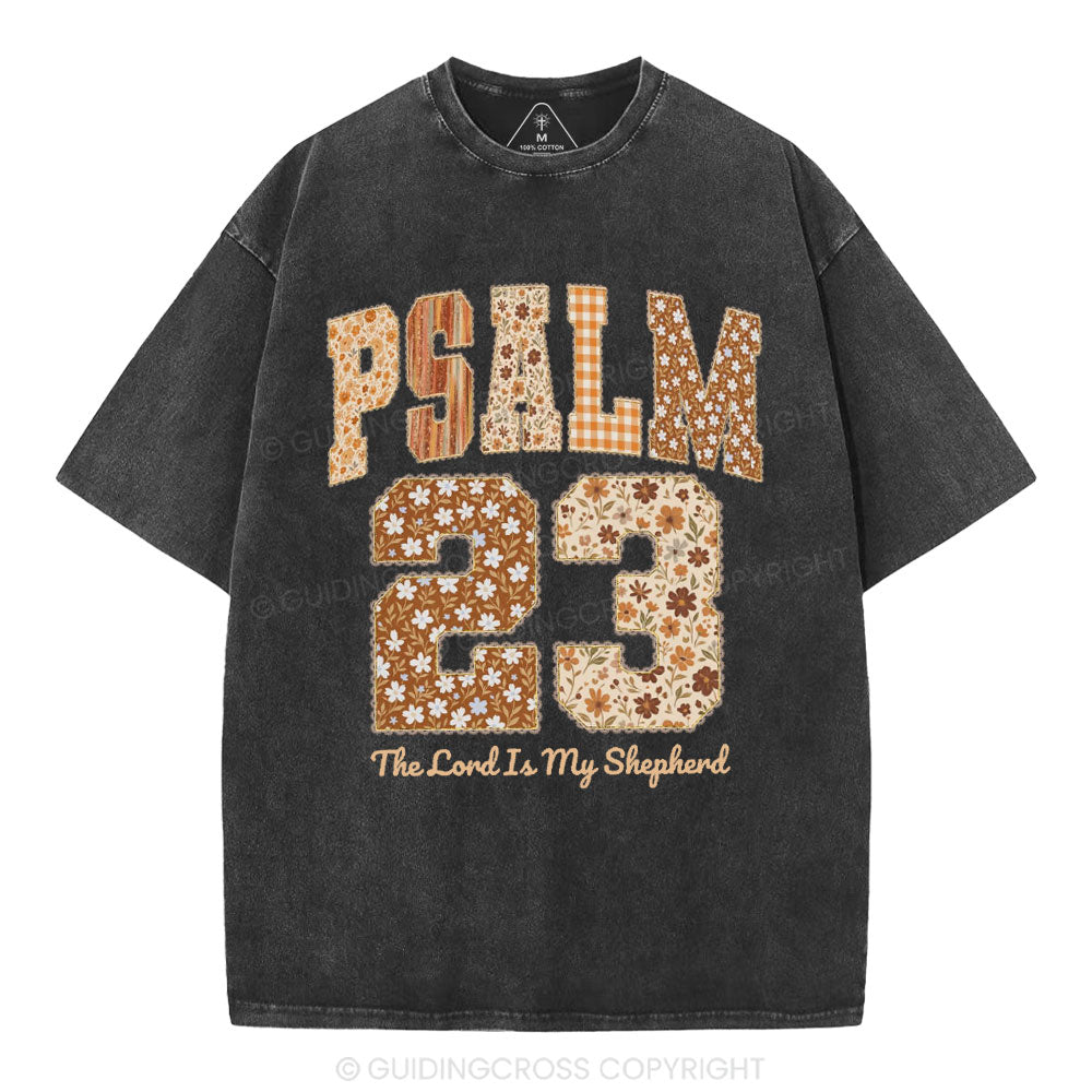 Psalm 23 Christian Washed T-Shirt