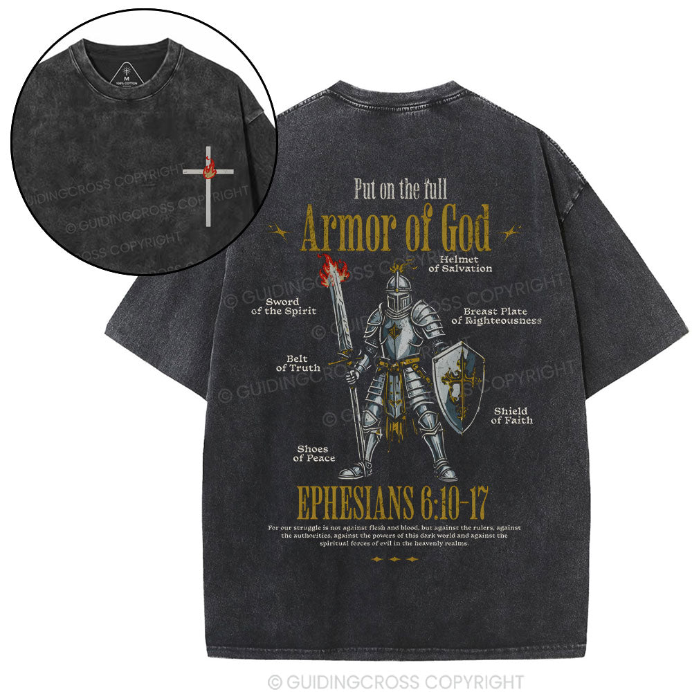Put On The Full Christian Washed T-Shirt