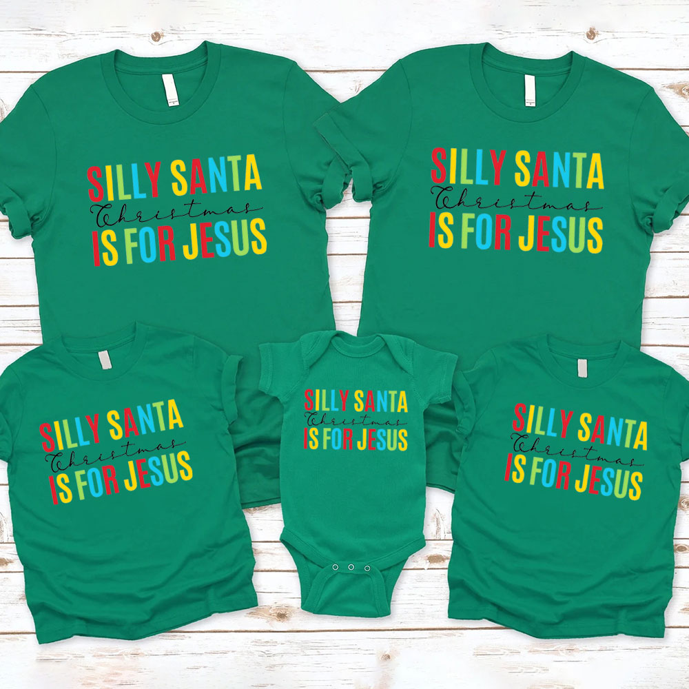 Silly Santa Christmas Family Matching Shirts