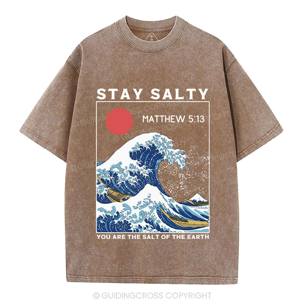 Stay Salty Christian Washed T-Shirt