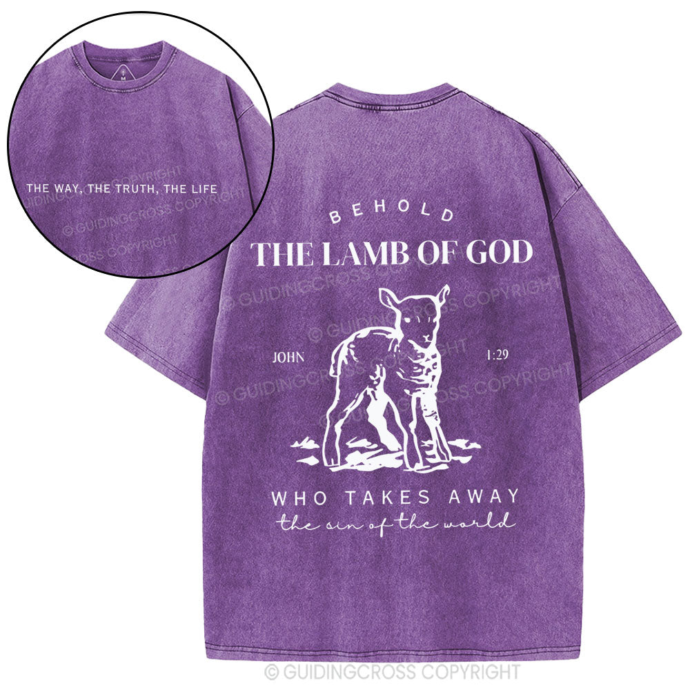 The Lamb Of God Christian Washed T-Shirt
