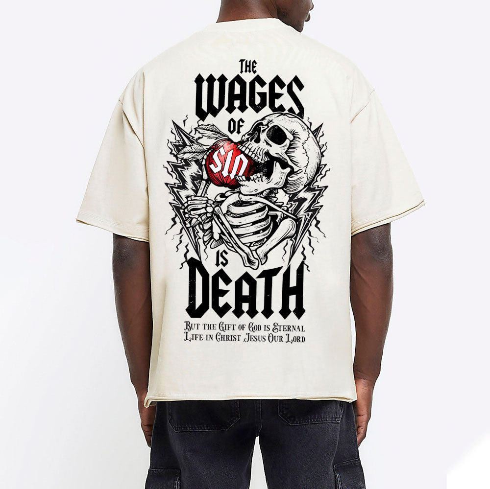 The Wages Of Sin Chirstian Washed T-Shirt