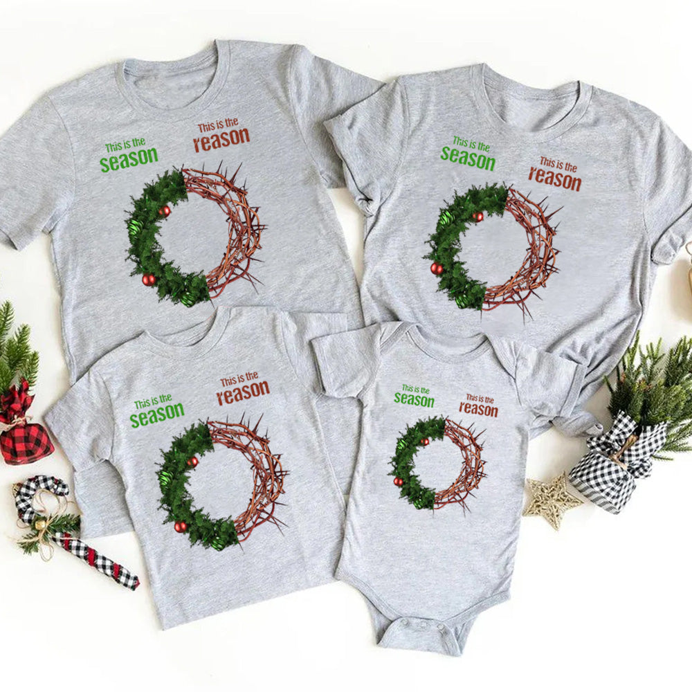 This Is The Season This Is The Reason Chirstian Christmas Family Matching Shirts