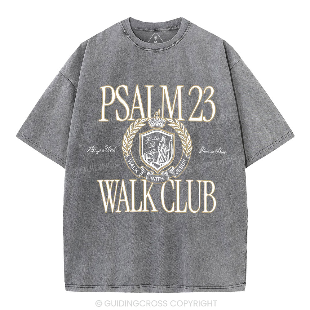Walk With Jesus Christian Washed T-Shirt