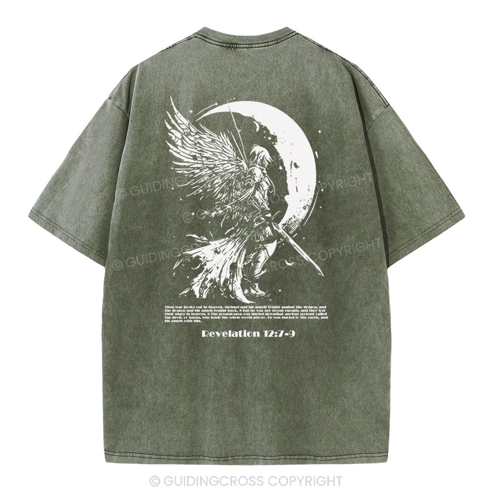 War Angel Christian Washed T-Shirt