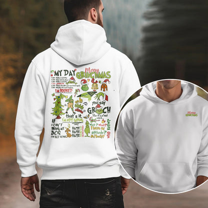 Custom Embroidered My Day Merry Christmas Sweatshirt | Christmas Gifts