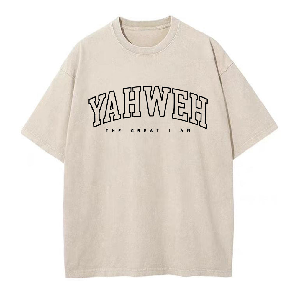 YAHWEH Christian Washed T-Shirt