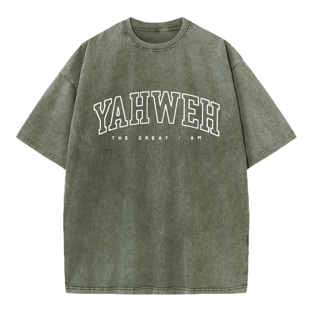YAHWEH Christian Washed T-Shirt