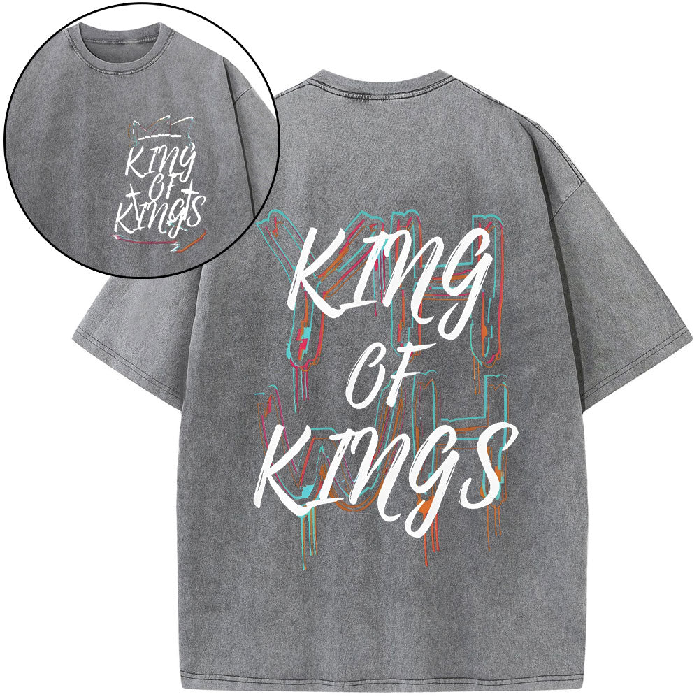 YHWH King Of Kings Christian Washed T-Shirt
