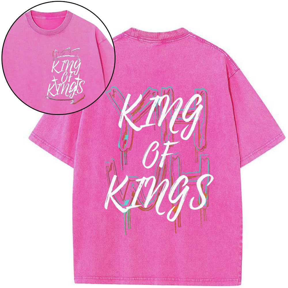 YHWH King Of Kings Christian Washed T-Shirt