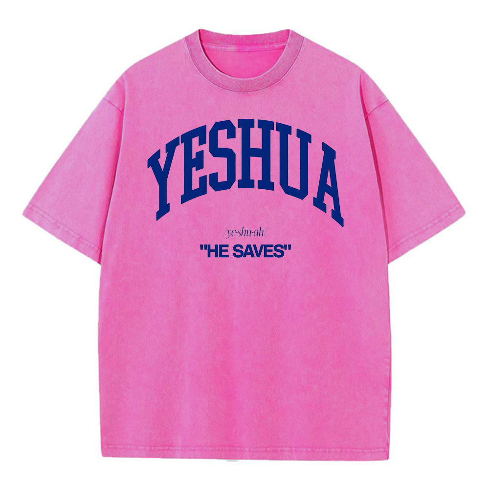 Yeshua Christian Washed T-Shirt