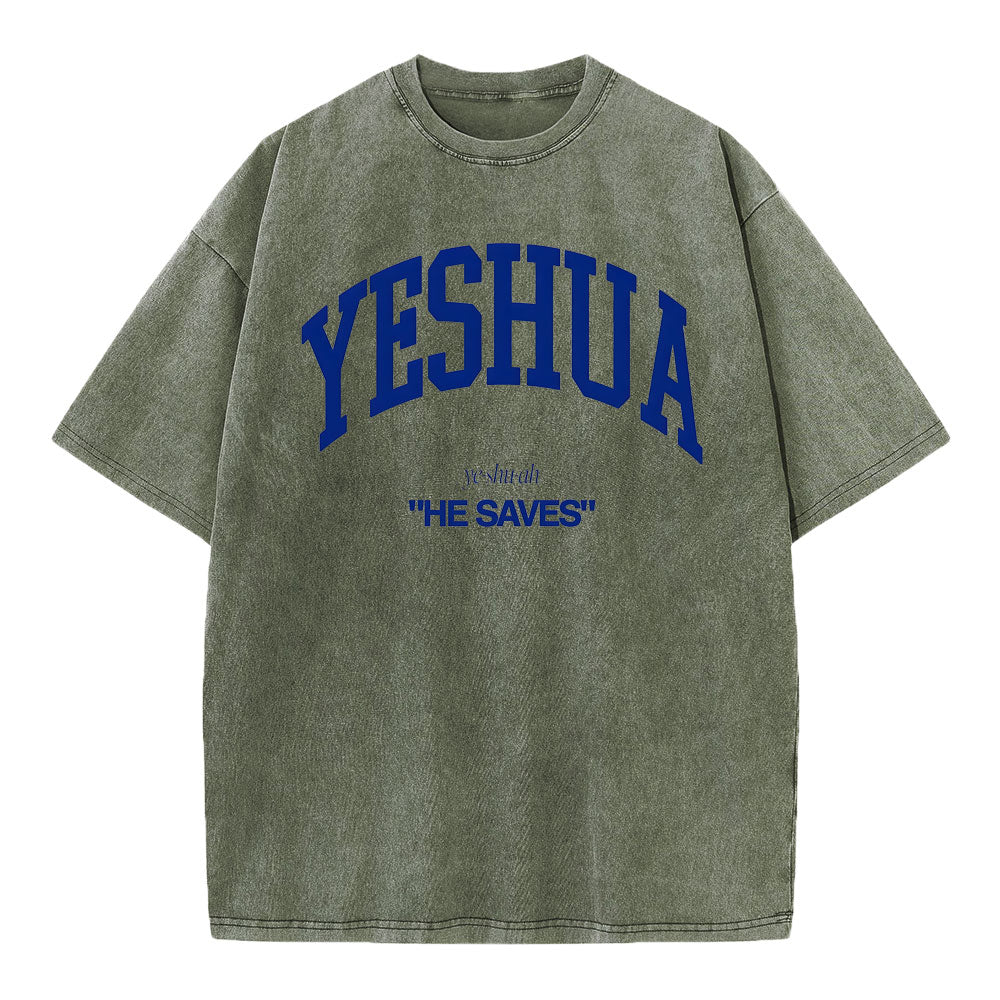Yeshua Christian Washed T-Shirt