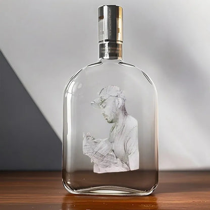 Etched Picture Rocks Whiskey Bottles, Father's day, Dad Gifts