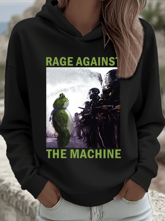 🔥Buy 3 Get 15% Off🔥Women's FDT Printed Hooded Sweatshirt