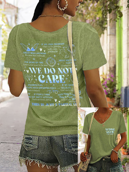 🔥Buy 3 Get 15% Off🔥V-Neck Retro Funny Proud Member Of WDNC Club Est. 2025 Menopause Perimenopause Print T-Shirt