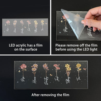 ⭐️Birth Month Flower Bouquet Customized LED Light